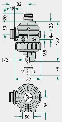 [AMAT3-184941] ARAG Filtru de aspiratie - Marcaj filtru: albastru