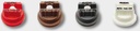 Nozal Duza cu jet plat KWIX AFX alb ceramica, Kwix capac 1/4 (racord baioneta)