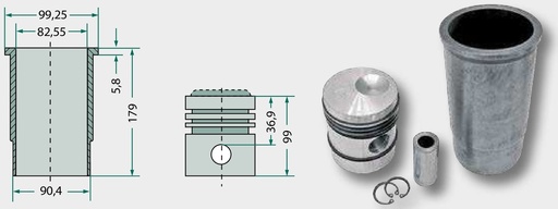 [AMAT3-187062] Set segmenti de piston
