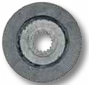 Disc frana - Ø 204 mm, grosime 10,5 mm fara azbest, 16 dinti