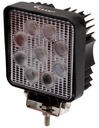 Far de lucru cu LED Carcasă: aluminiu; Lentila: Plastic | suport: oțel inoxidabil