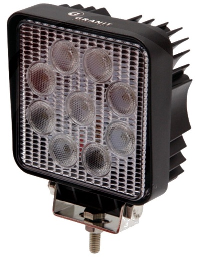[AMAT3-187833] Far de lucru cu LED Carcasă: aluminiu; Lentila: Plastic | suport: oțel inoxidabil
