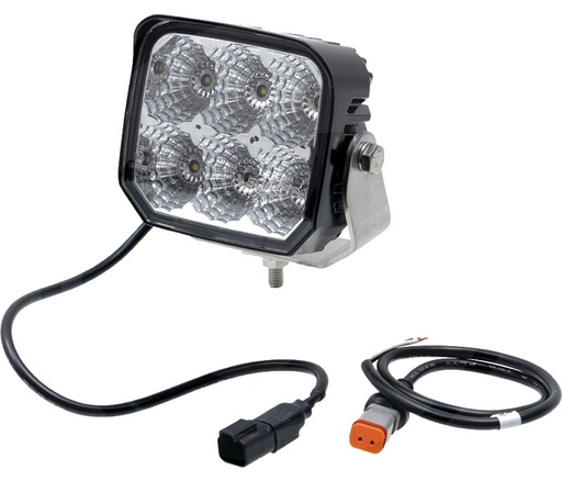 [AMAT3-187906] Far de lucru cu LED Carcasă: aluminiu; Lentila: Plastic | suport: oțel inoxidabil