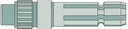 Capat final priza de putere Lungime: 182,5 mm 1 3/8 ", 6 caneluri 540 rpm