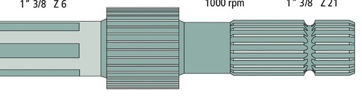[AMAT3-187966] Garnitură inelară pentru 540 RPM la mijloc 32 de caneluri