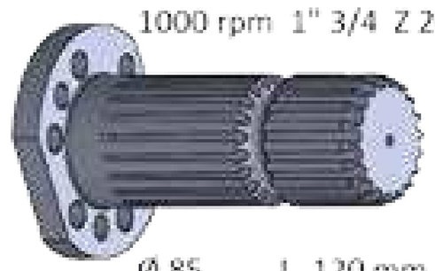 [AMAT3-188036] Capat final pentru priza de putere Lungime: 120 mm 1 3/4 ", 20 caneluri 8 orificii pentru 1000 turatii/min.