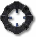 Cuplaj elastic Diametru orificiu central: 80 mm, 6x orificiu, Ø 12 mm