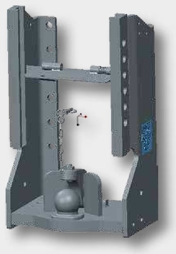 [AMAT3-189247] Sauermann Suport de remorcare - 7100 mm lungime, cu Piton-Fix, HS 4825-SDF-71