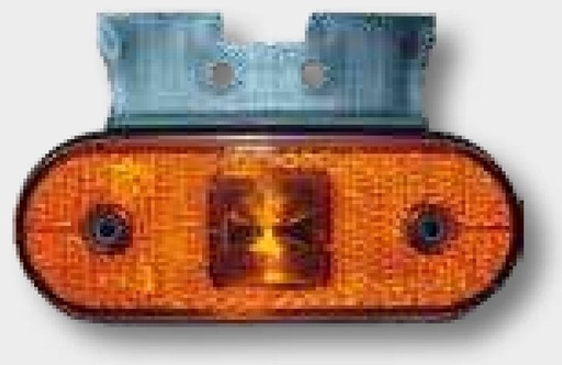 [AMAT3-187458] Seiten-Markierungsleuchte LED 12V-24V mit Winkelhalter, Anbau links und rechts mit integriertem Rückstrahler. Anschlussk