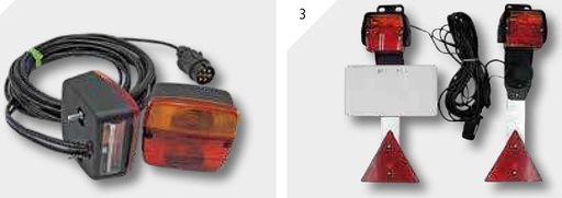 [AMAT3-187485] Set lampi cu LED, magnetice, in carcasa - stânga / dreapta incl. 12 m cablu de conectare și carcasă