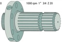 Capat final priza de putere 1 3/4 ", 20 caneluri