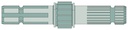 Capat final pentru priza de putere 1 3/8 ", 6 caneluri 1 3/8 ", 21 caneluri 14 dinti 540-540E-1000 rpm comutabil