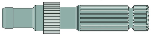 [AMAT3-188491] Capat final pentru priza de putere 540 rpm Lungime: 244,5 mm 1 3/4 ", 20 caneluri 33 dinti Diametru: 51,5 mm