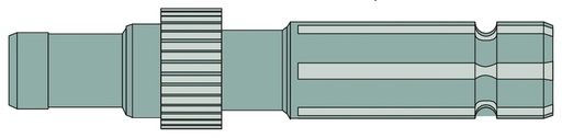 [AMAT3-188492] Capat final pentru priza de putere 540 rpm Lungime: 244,5 mm 1 3/4 ", 6 caneluri 33 dinti Diametru: 51,5 mm