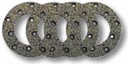 Set placute frana - Ø 127 mm grosime 5 mm cu nituri 5 x 12 mm