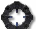Centa Cuplaj elastic - Incl. accesorii surub: 8 bucăți ISO4762 16X050 08.8-IP și știft de tensionare: 4 bucăți DIN7346 0