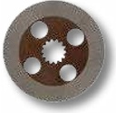 CARLISLE Disc frana - Diametru: 259 mm Grosime 9,6 mm, 14 dinti
