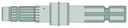 Capat final pentru priza de putere 540 rpm Lungime: 310 mm 1 3/8 ", 6 caneluri