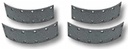 Set placute frana - 205 x 63 x 4,5 mm