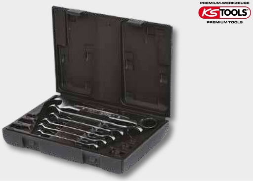 [AMAT3-194035] BLACK EDITION Set chei combinate cu clichet - 6 buc., metric