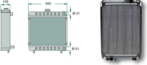 [AMAT3-194752] Radiator - !Atenție! Livrat fără capac de umplere.