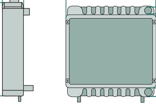 [AMAT3-195256] Radiator aluminiu/cupru
