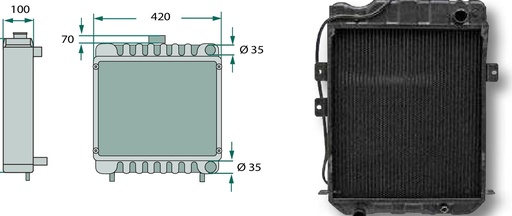[AMAT3-194926] Radiator Cupru / alamă