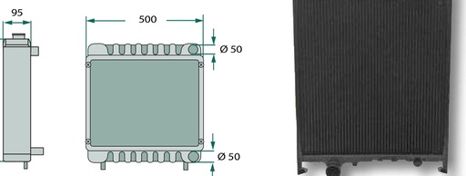 [AMAT3-194928] Radiator Cupru / alamă