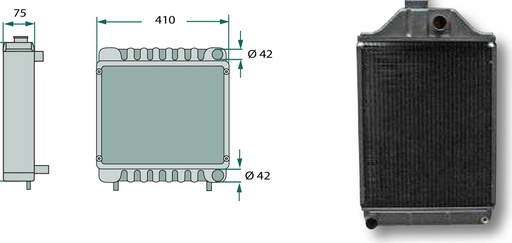 [AMAT3-195722] Radiator Cupru / alamă