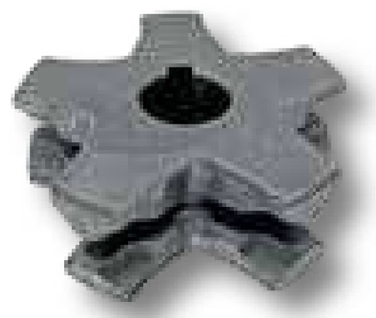[AMAT3-197094] Pinion de lant - Ø 50 mm, pentru lant de otel 14 x 50 mm Ø-exterior 198 mm 5 dinti latime 72 mm arc de ajustare 14 mm