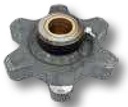 Rolă de redirecționare tip 78,5 – Ø35 - frontal, Ø 35 mm, pentru lanturi cu zale plate 78,5 mm Diametru exterior = 185 m