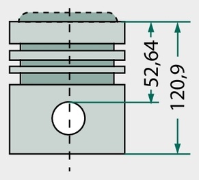 [AMAT3-197150] KS Set segmenti de piston - 4 inele, Ø 101,05 mm 2,385 mm / 2,385 mm / 2,385 mm / 6,335 mm