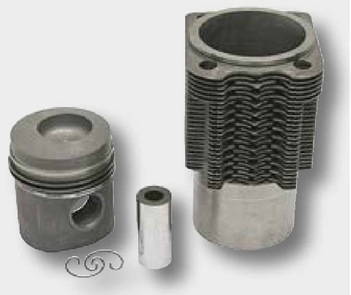[AMAT3-197201] KS Set piston cpl. - 3 inele, diametru 102 mm, Bolt Ø 35 x 80 mm, Camera de combustie, diametru 56 mm, Adâncimea camerei