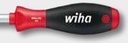 WIHA Cheie tubulara hexagonala-SoftFinish® - Tija flexibila permite fixarea suruburilor arcuite. Maner din diverse compo