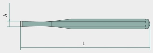 [AMAT3-202032] KS Tools Kreuzmeißel, 8-kant, 4x125mm 125 mm