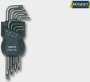 KS Tools CLASSIC 3 in 1 TX-Winkelstiftschlüssel-S - 8-teilig- im Halter (als T-Griff) mit Stirnlochbohrung