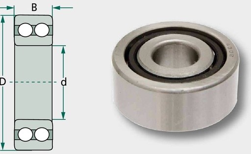 [AMAT3-204266] Rulment cu role canelate 4207 35 mm
