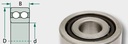 Rulment cu role canelate 4306 30 mm
