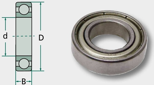 [AMAT3-204339] Rulment cu role canelate 61801 12 mm