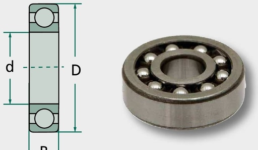 [AMAT3-204380] Rulment cu role canelate 6404 20 mm