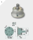 NSK Disc Agri Hub M22 x 1,5