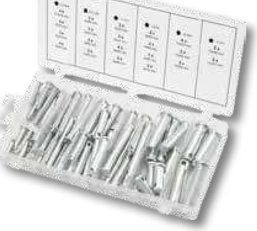 [AMAT3-203956] KS Tools Sortiment bolturi de siguranta - livrare in cutie din plastic, suport splint 2,5 - 3 - 4 mm