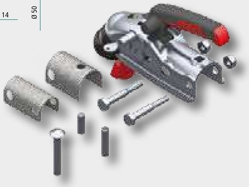 [AMAT3-205077] AL-KO Kit cuple cu bila de siguranta AK270 - cu lacat / siguranta antifurt si Soft-Dock