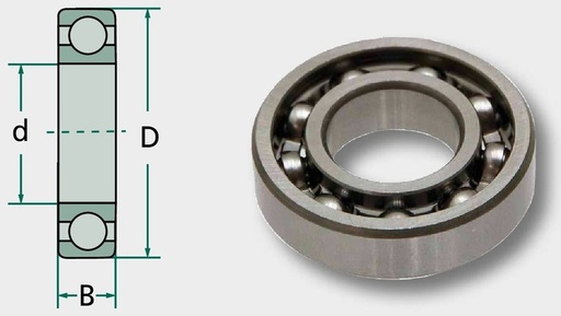 [AMAT3-204119] Rulment cu role canelate 16002 15 mm