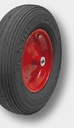 Roata completa - 4.00-8 negru cu rulment cu role