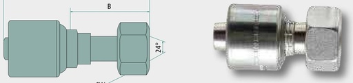[AMAT3-206222] Gates PNE 32 AGL M45x2.0 90° (35L) - Niplu de presare GATES