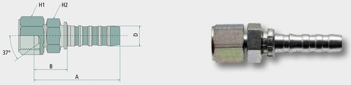 [AMAT3-206321] Gates PNB 32 DKJ 1 7/8" DN 32 - 1 1/4"