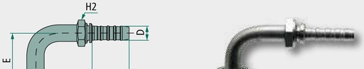 [AMAT3-206392] Gates PNB 12 DKORFS 13/16" 90° DN 12 - 1/2"