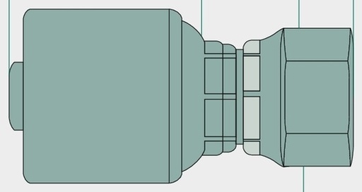 [AMAT3-206097] Gates PNE 25 DKOR 1" K - Niplu de presare GATES
