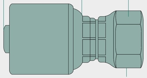[AMAT3-206100] Gates PNE 32 AGR 1 1/4" - Niplu de presare GATES